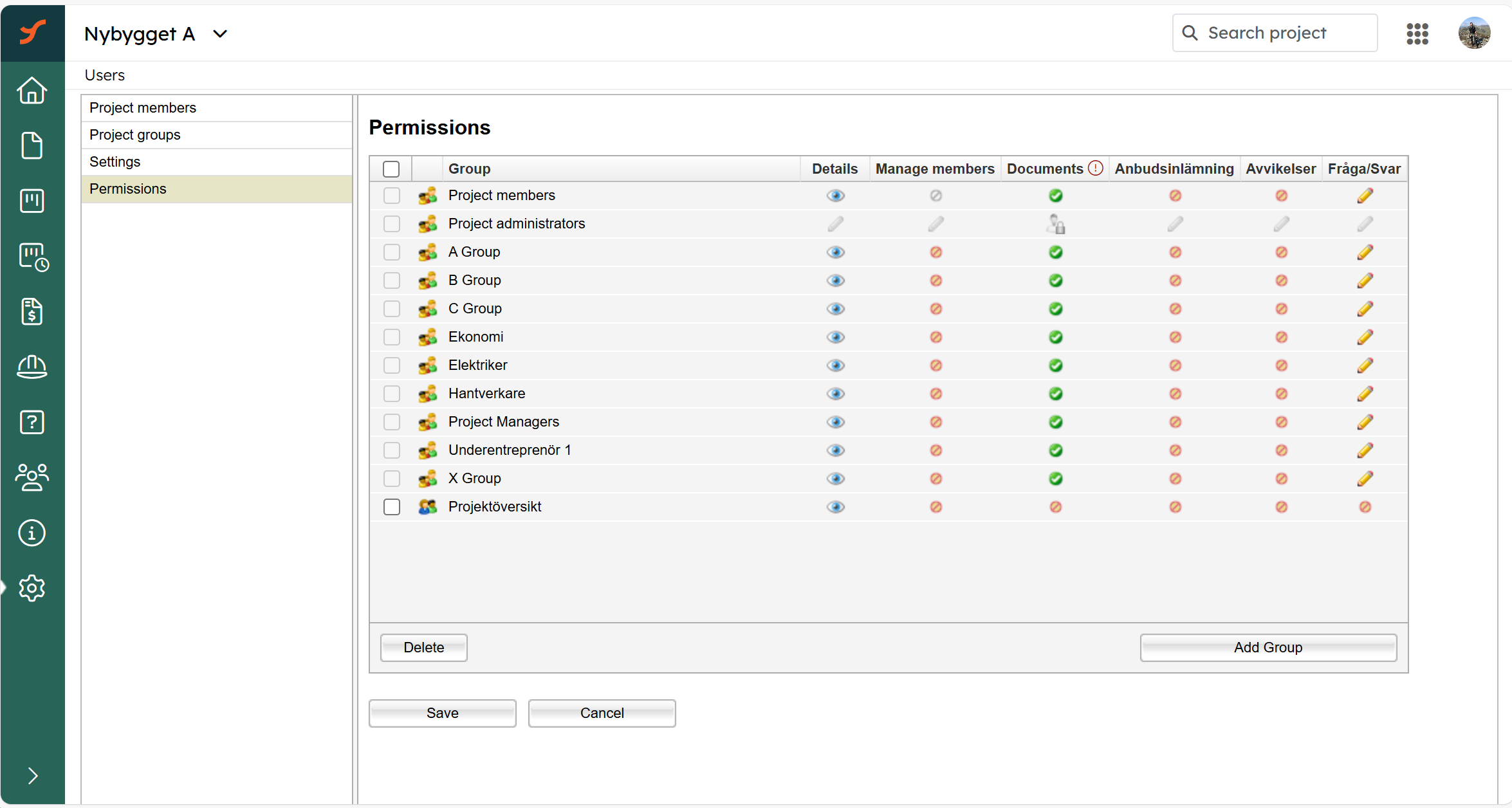 Permissions document 1